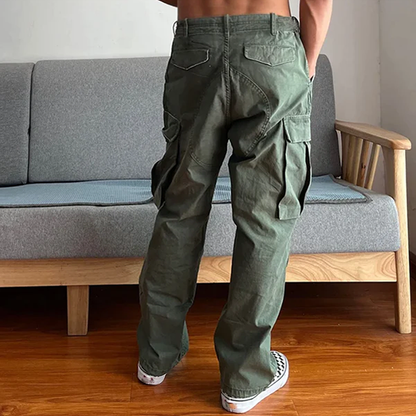 Chino | Men's Loose Fit Washed Cargo Pants