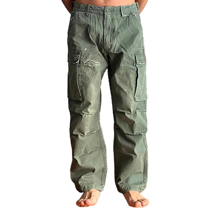 Chino | Men's Loose Fit Washed Cargo Pants