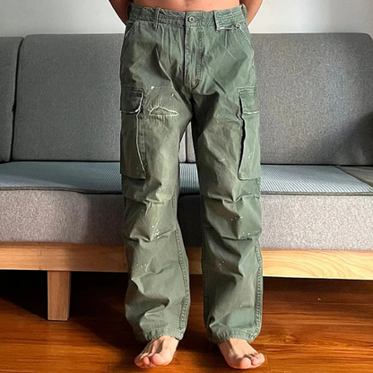 Chino | Men's Loose Fit Washed Cargo Pants