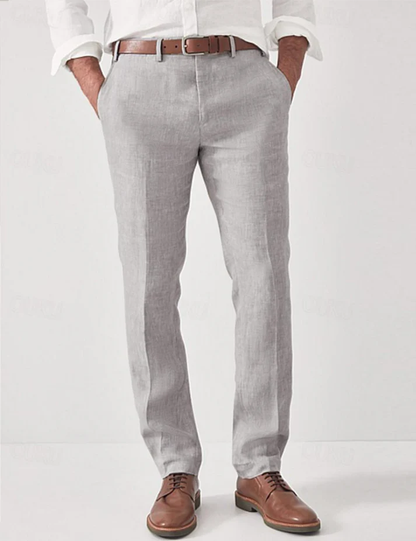 Chad | Men's Summer Linen Dress Pants