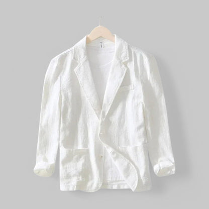 Cade | Men's Single-Breasted Linen Blend Summer Blazer