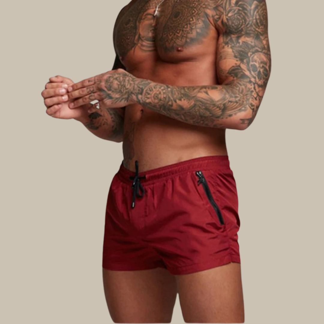 Billy | Men's Stretch Quick-Dry Swim Trunks with Drawstring Waist