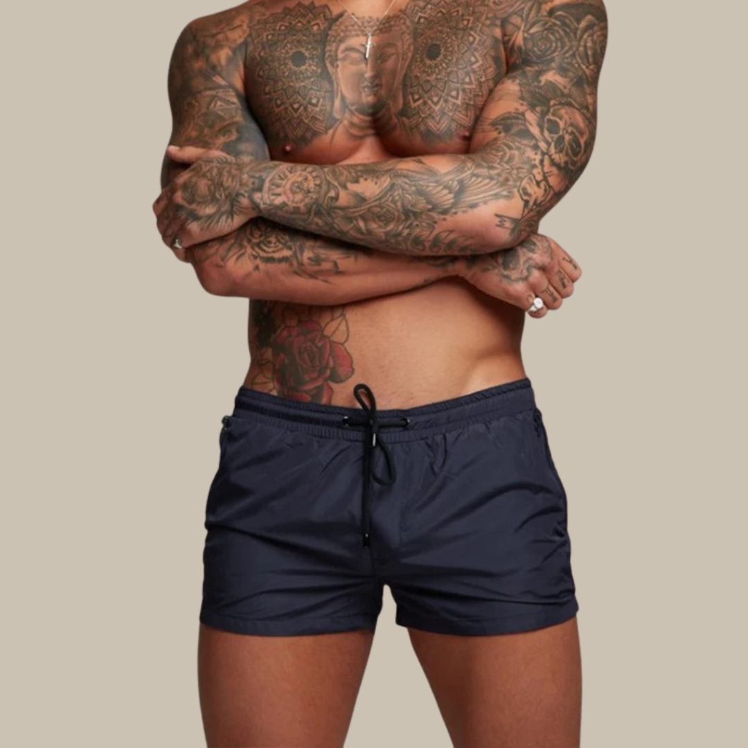 Billy | Men's Stretch Quick-Dry Swim Trunks with Drawstring Waist