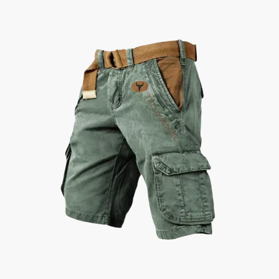 Lance | Men's Cargo Shorts with Belt & Multiple Pockets