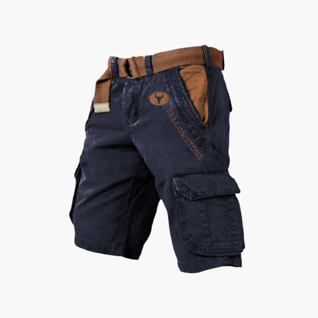 Lance | Men's Cargo Shorts with Belt & Multiple Pockets