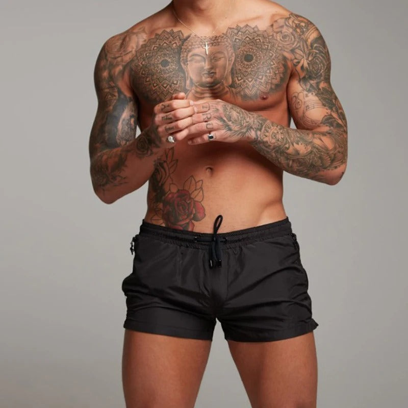 Billy | Men's Stretch Quick-Dry Swim Trunks with Drawstring Waist