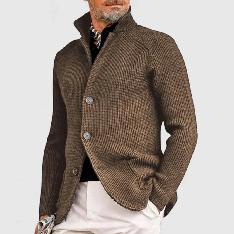Briar | Men's Chunky Knit V-Neck Cardigan